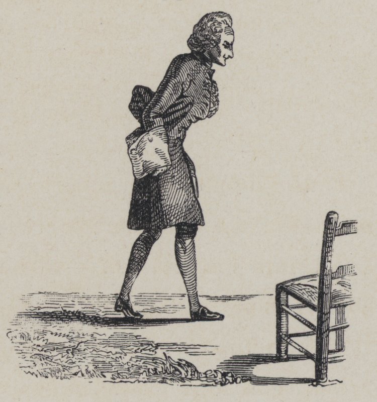 Jean-Philippe Rameau, compositor francês (gravura) de Louis Carrogis (after) Carmontelle