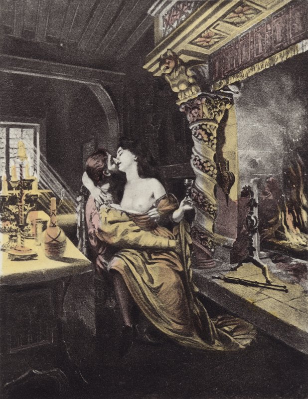 Rinaldo dAsti e a Dama Viúva, segundo dia, segunda história de Louis Chalon