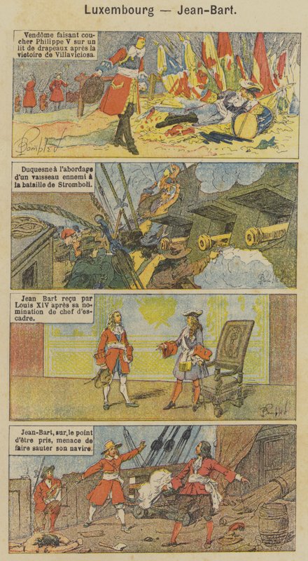 Luxemburgo, Jean-Bart (cor litho) de Louis Charles (after) Bombled