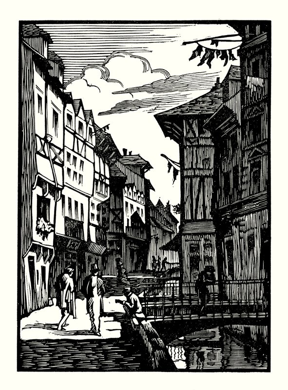 Ilustração para Madame Bovary de Gustave Flaubert (xilogravura) de Louis Claudel