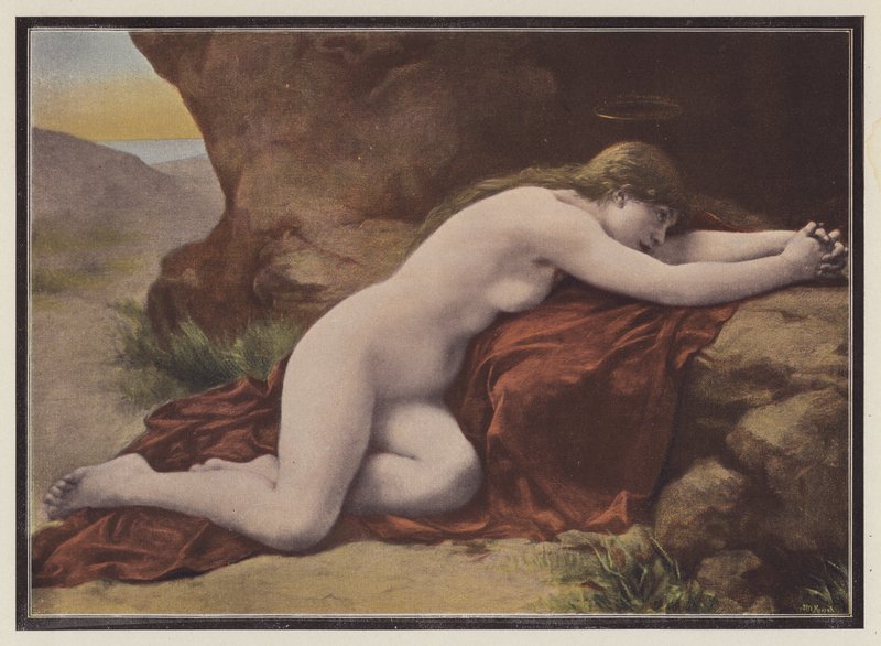 Maria Madalena (lito a cores) de Louis Courtat