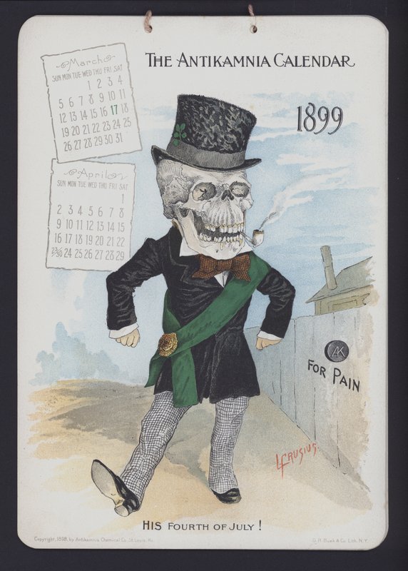 Ilustração para o Calendário de Antikamnia de Louis Crucius or Crusuius