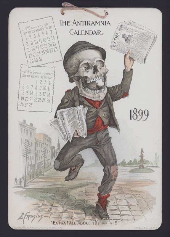Ilustração para o Calendário de Antikamnia de Louis Crucius or Crusuius