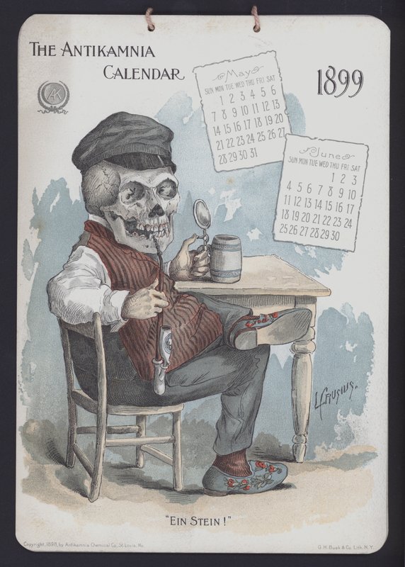Ilustração para o Calendário de Antikamnia de Louis Crucius or Crusuius
