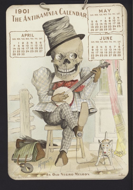 Ilustração para Antikamnia Calendar, 1901 de Louis Crucius or Crusuius