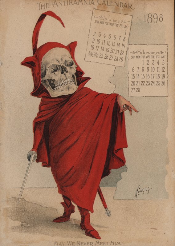 Mephistopholes, Ilustração para o Calendário Antikamnia de Louis Crucius or Crusuius
