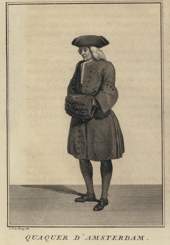 Quaker de Amsterdam, Holanda (gravura) de Louis Fabricius (after) Dubourg