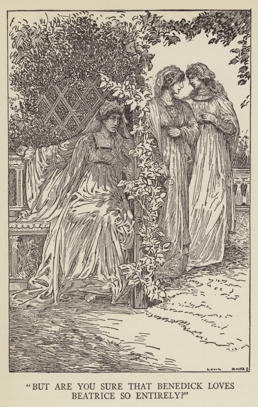 Mas você tem certeza de que Benedick ama Beatrice tão completamente de Louis John Rhead