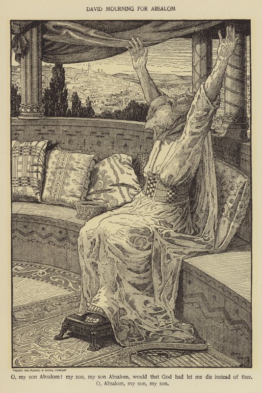 David luto por Absalão de Louis John Rhead