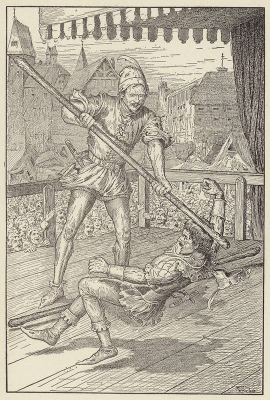 Ele feriu Eric cheio e quadrado em seu crânio de Louis John Rhead