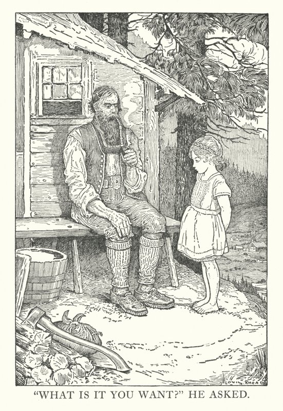 Ilustração para Heidi de Johanna Spyri (litografia) de Louis John Rhead