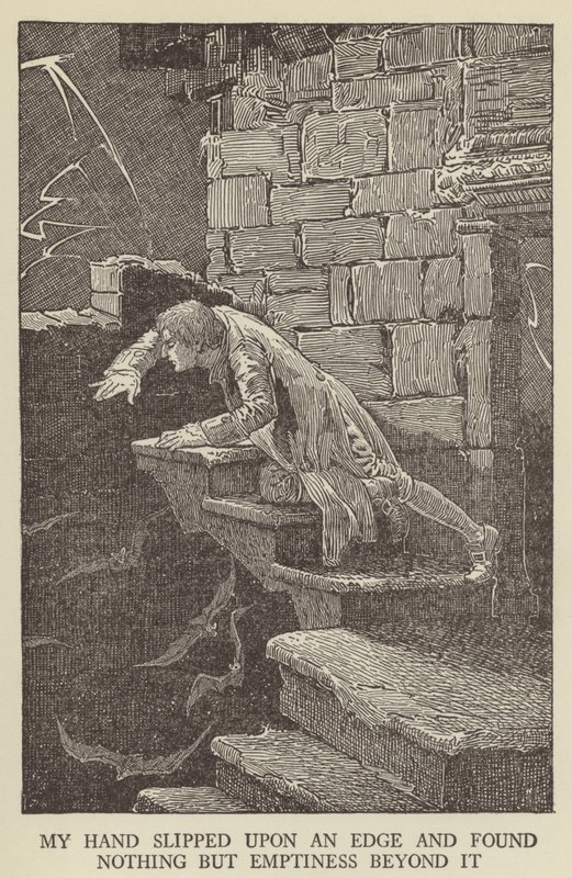 Ilustração para sequestrado por Robert Louis Stevenson de Louis John Rhead