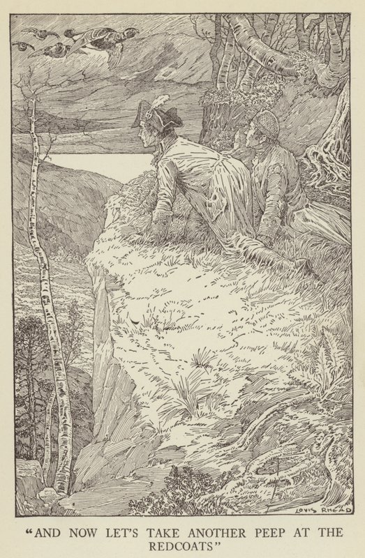 Ilustração para sequestrado por Robert Louis Stevenson de Louis John Rhead