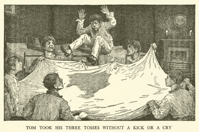Ilustração para Tom Browns School-Days (gravura) de Louis John Rhead