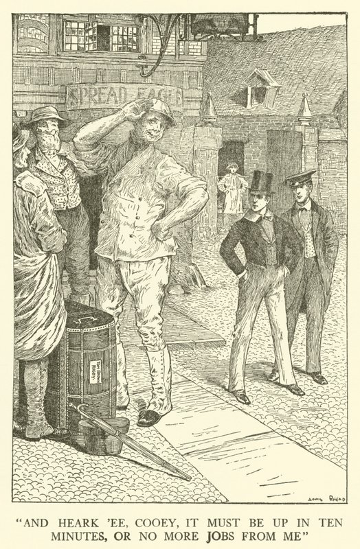 Ilustração para Tom Browns School-Days (gravura) de Louis John Rhead