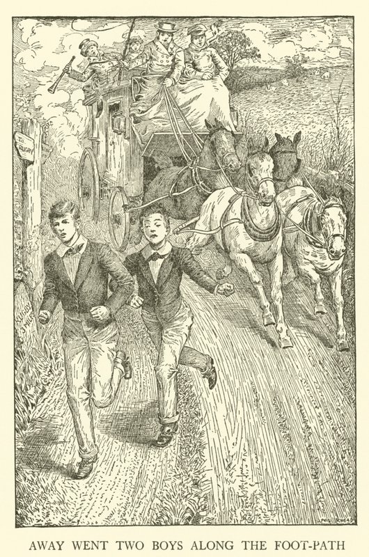 Ilustração para Tom Browns School-Days (gravura) de Louis John Rhead