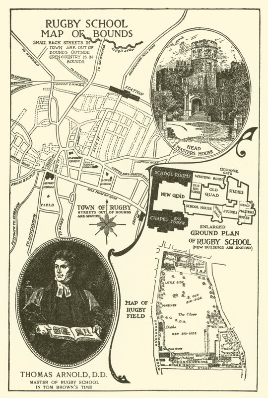 Ilustração para Tom Browns School-Days (gravura) de Louis John Rhead