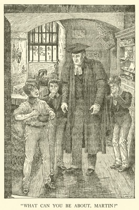 Ilustração para Tom Browns School-Days (gravura) de Louis John Rhead