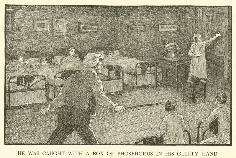 Ilustração para Tom Browns School-Days (gravura) de Louis John Rhead