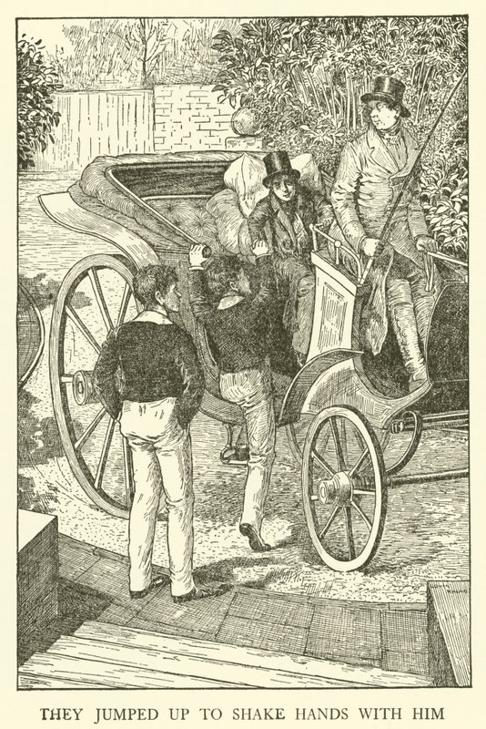Ilustração para Tom Browns School-Days (gravura) de Louis John Rhead