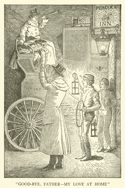 Ilustração para Tom Browns School-Days (gravura) de Louis John Rhead