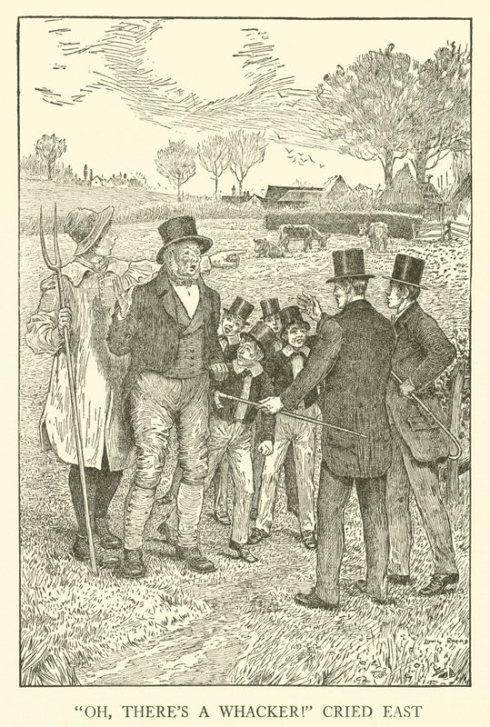 Ilustração para Tom Browns School-Days (gravura) de Louis John Rhead