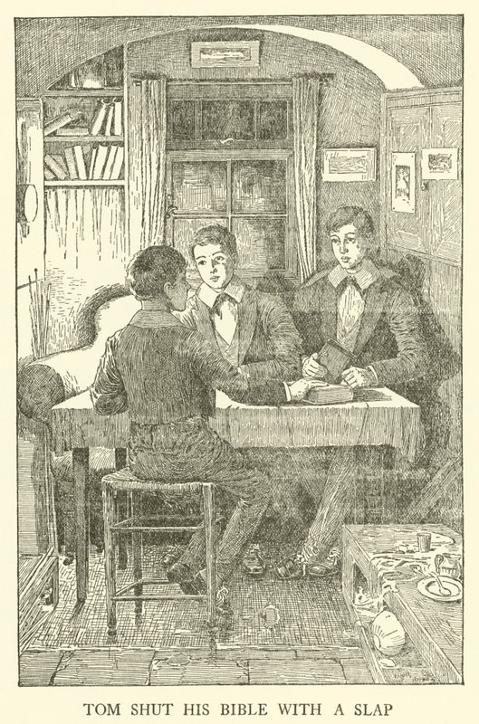 Ilustração para Tom Browns School-Days (gravura) de Louis John Rhead