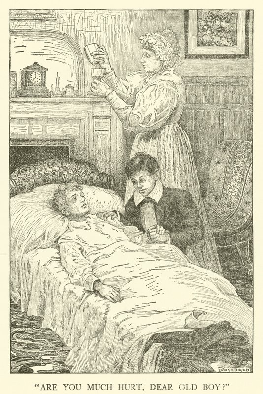 Ilustração para Tom Browns School-Days (gravura) de Louis John Rhead