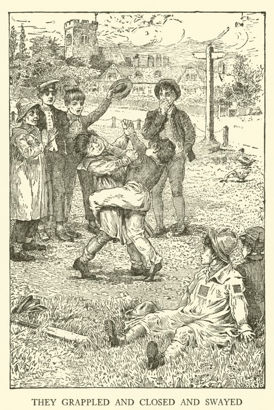 Ilustração para Tom Browns School-Days (gravura) de Louis John Rhead