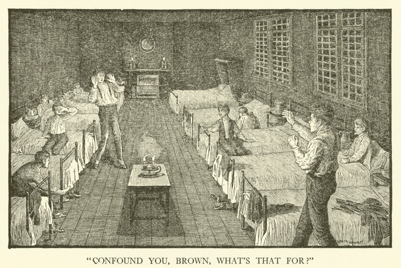 Ilustração para Tom Browns School-Days (gravura) de Louis John Rhead