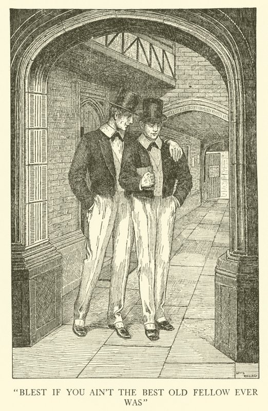 Ilustração para Tom Browns School-Days (gravura) de Louis John Rhead
