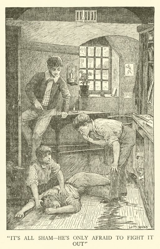 Ilustração para Tom Browns School-Days (gravura) de Louis John Rhead