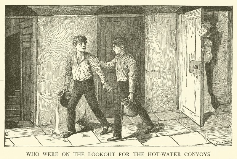Ilustração para Tom Browns School-Days (gravura) de Louis John Rhead