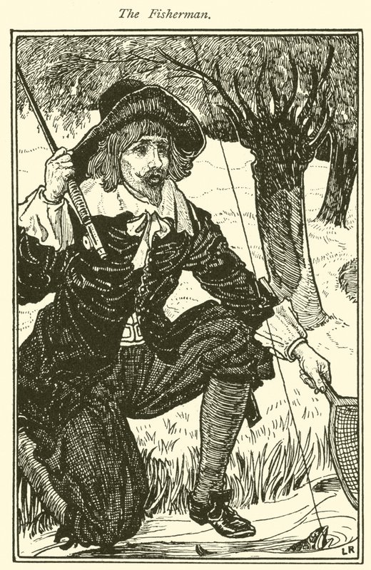 O Pescador (gravura) de Louis John Rhead