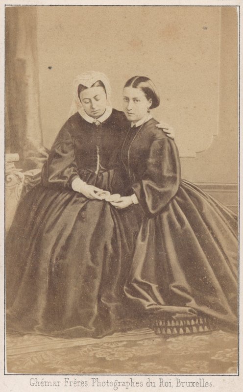 Rainha Vitória e sua filha de Louis Joseph Ghemar