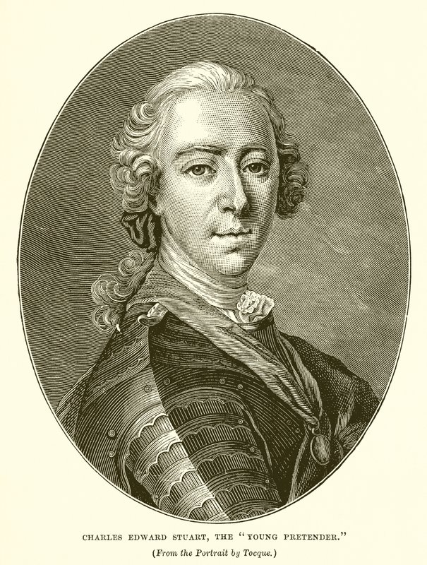 Charles Edward Stuart, o jovem pretendente de Louis Tocqué