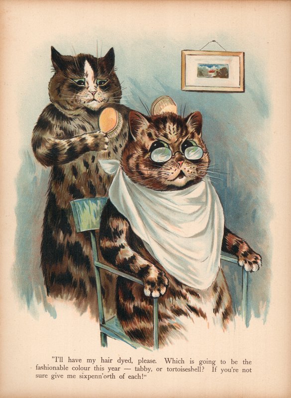 Gatos de Louis Wain (cromolitho) de Louis Wain