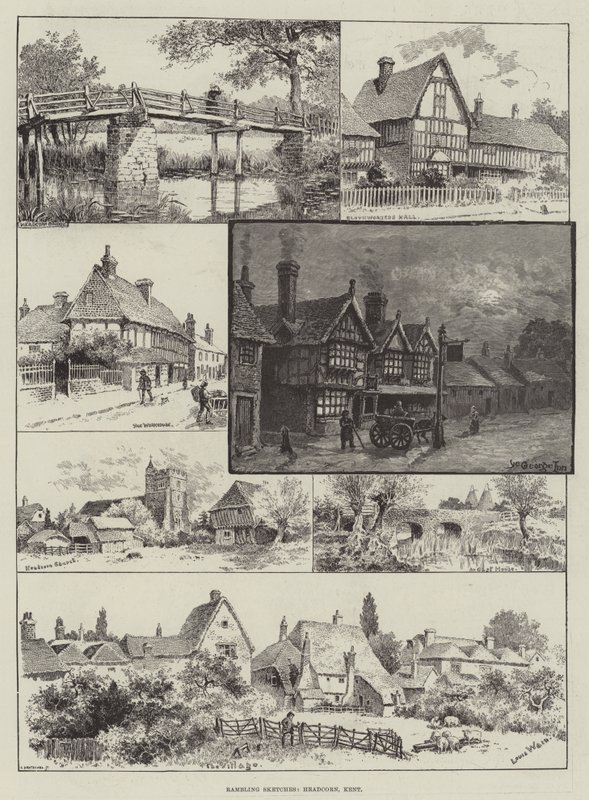 Esboços Divertidos, Headcorn, Kent de Louis Wain