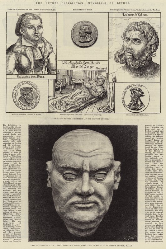 A Celebração de Lutero, Memoriais de Lutero de Lucas Cranach the Younger