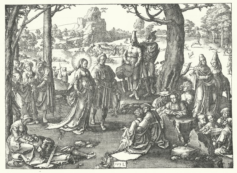 A dança da Madalena de Lucas van Leyden