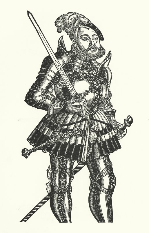 John Frederick I, Elector of Saxony (gravura) de Lucas the Elder (after) Cranach