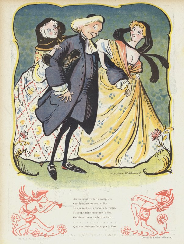 Ilustração para o riso de Lucien Metivet