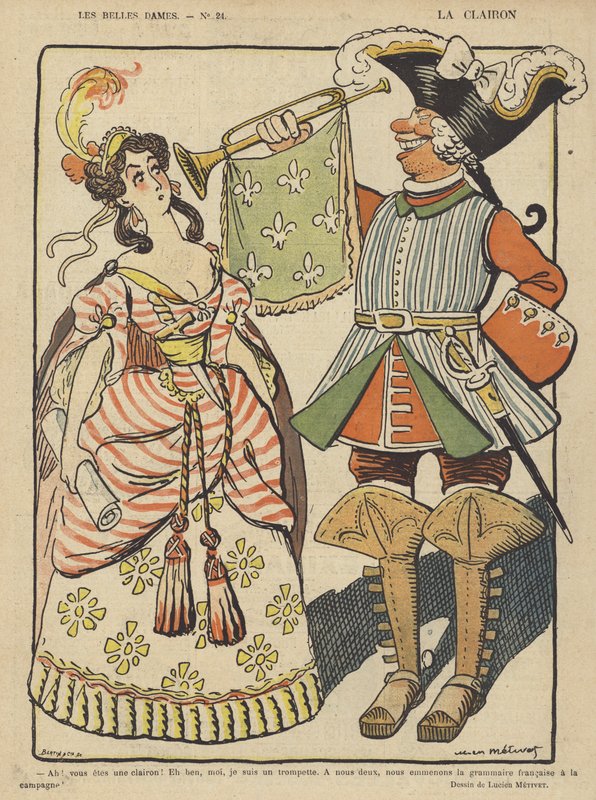 O Clarion, ilustração para o riso de Lucien Metivet