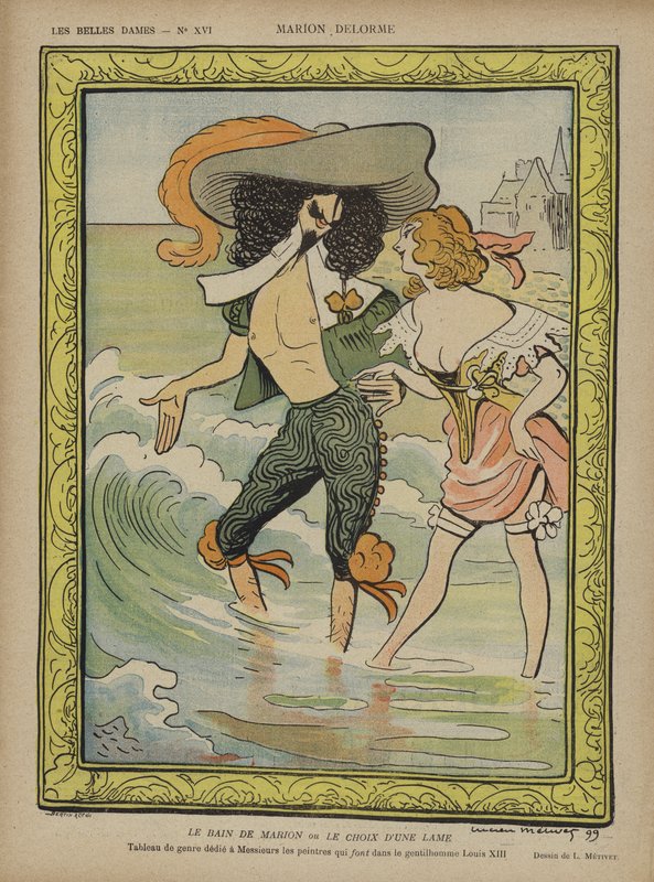 Marion Delorme, ilustração para o riso de Lucien Metivet