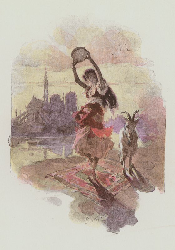 Ilustração para Notre-Dame De Paris por Victor Hugo de Lucius Rossi