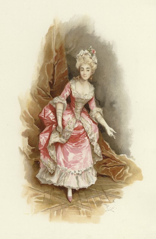 Ilustração para a escola para o escândalo (chromolitho) de Lucius Rossi