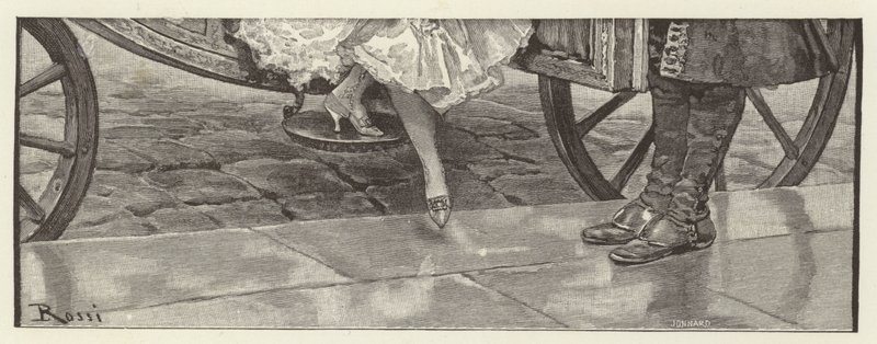 Ilustração para a escola para o escândalo (chromolitho) de Lucius Rossi
