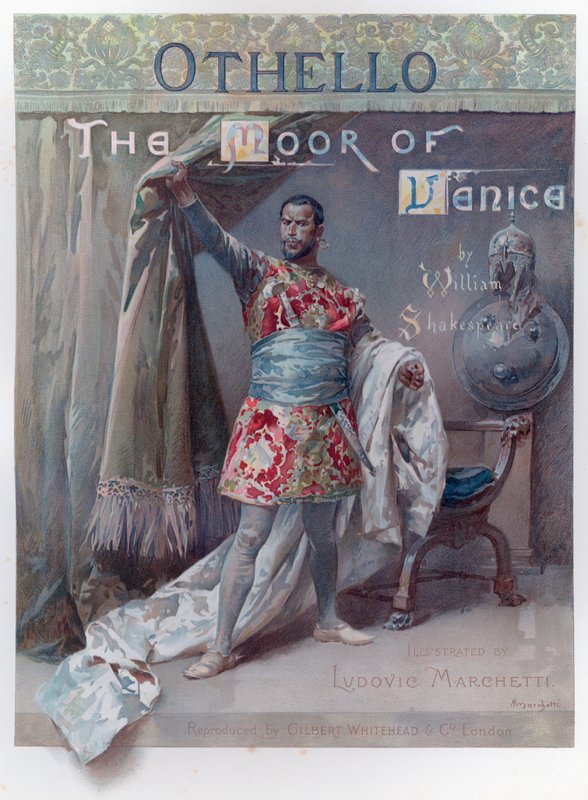 Ilustração para Othello de Shakespeare (chromolitho) de Ludovico Marchetti