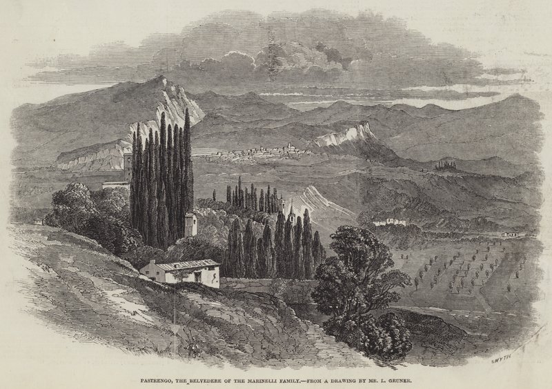 Pastrengo, o Belvedere da Família Marinelli de Ludwig Gruner