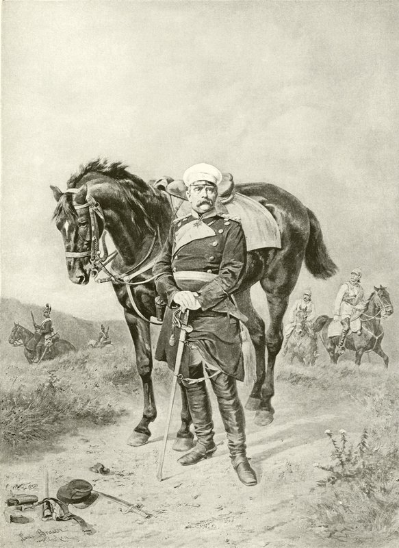 Bismarck antes de Paris (gravura) de Ludwig Braun